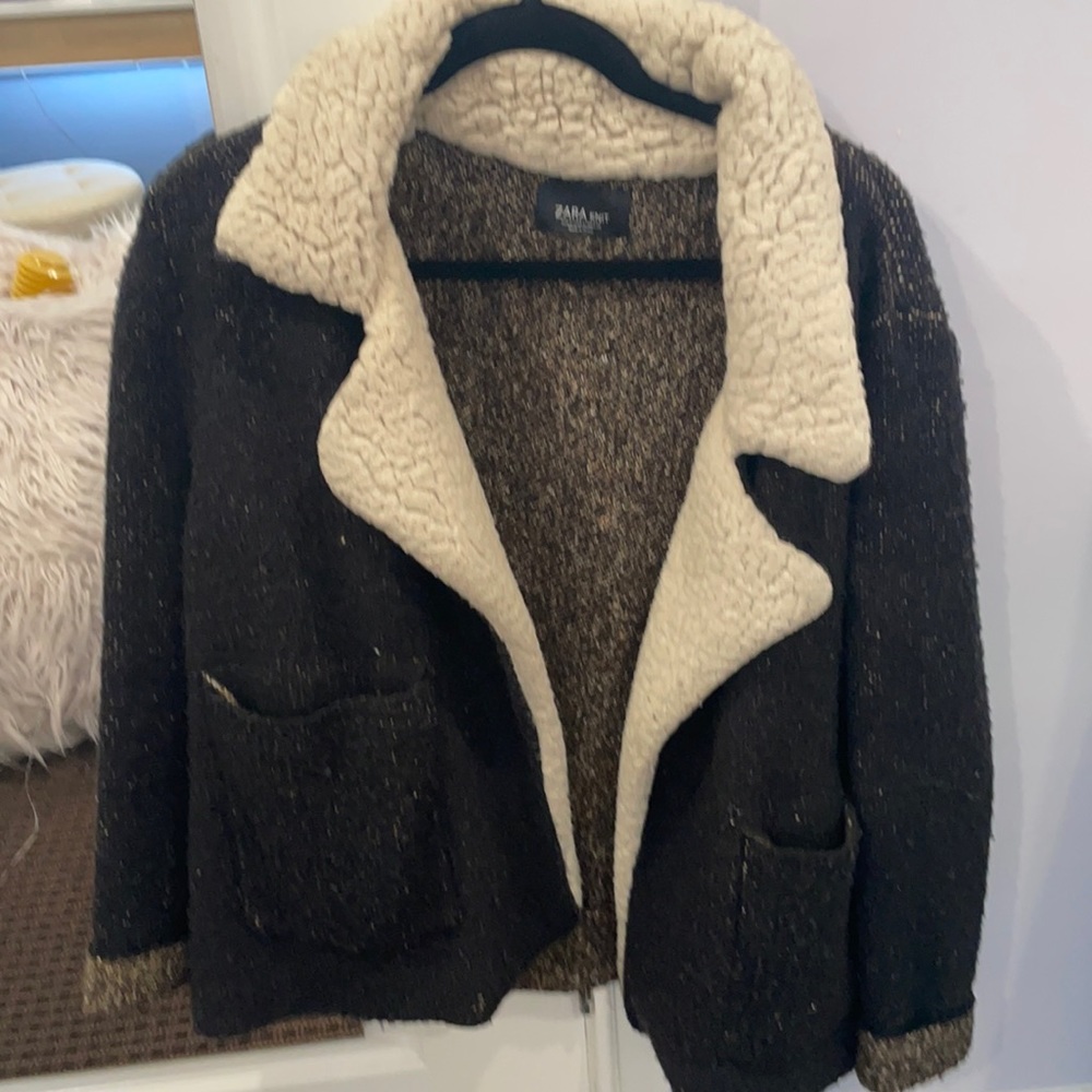 Zara soft flannel jacket